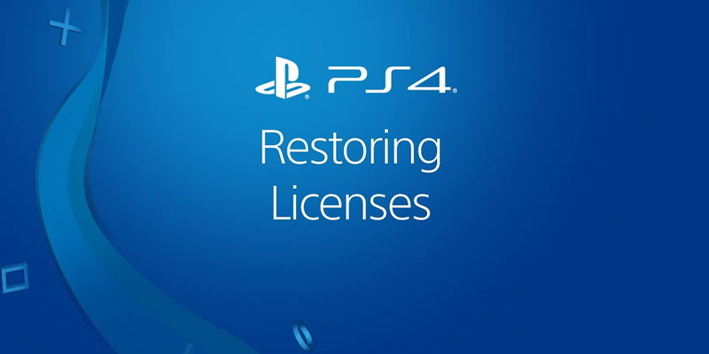 How to Restore PS4 Licenses